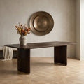Table Ostara — Marron Bois de Manguier diningtable 240cm Or Pied