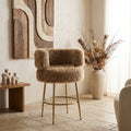 Tabouret de Bar Hair — Marron Métal