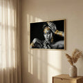Panneau Mural Glass — Art Mural Image Femme pose