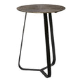 Table Basse Kae — Or Aluminium Noir Fer Rond S