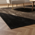Tapis Flavia — Noir Tissé Main S