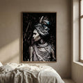 Tableau Melani — Verre Art Mural Image Noir & Blanc Femme