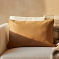 Housse de Coussin Suky — Camel Cuir Suédé Carré S