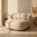 Causeuse Aphrodite — Crème Legacy Dove