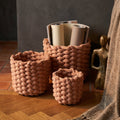 Panier Olliver — Marron Velours Corde no Poignées SV