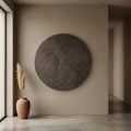 Panneau Mural Wiktor — Marron MDF Rond Spirale Sculpté S