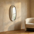 Miroir Limera — Nickel Aluminium Ovale Irrégulier Bordure S