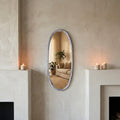 Miroir Limera — Nickel Aluminium Ovale Irrégulier Bordure L