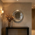 Miroir Daweson — Nickel Moulé Aluminium Ouvert Rond