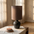 Abat-jour Rivvo — Coton Lin Lampshade Rond Haut