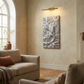 Panneau Mural Eogan — Gunmetal Moulé Aluminium Brut rec