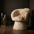 Chaise Hermes — Beige chair/fauteuil hair