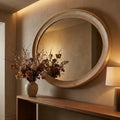 Miroir Noam — Naturel Bois de Manguier Ovale
