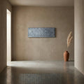Panneau Mural Chadwick — Gunmetal Métal Bois Rectangulaire Gouttes