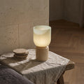 Lampe LED Alayna — Verre Nervuré