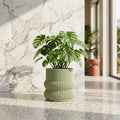 Pot Lucas — Ciment — Mint Green