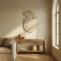 Panneau Mural Enrike — Beige Moulé Aluminium Brut Texturé L