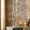 Panneau Mural Camare — Beige Moulé Aluminium Abstrait Ouvert M