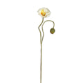 Fleur artificielle Coquelicot — Blanc