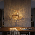 Lustre Dayo — Papier Naturel Corde Fermé Boule