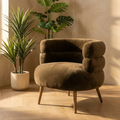 Fauteuil Nelly — Brun Foncé