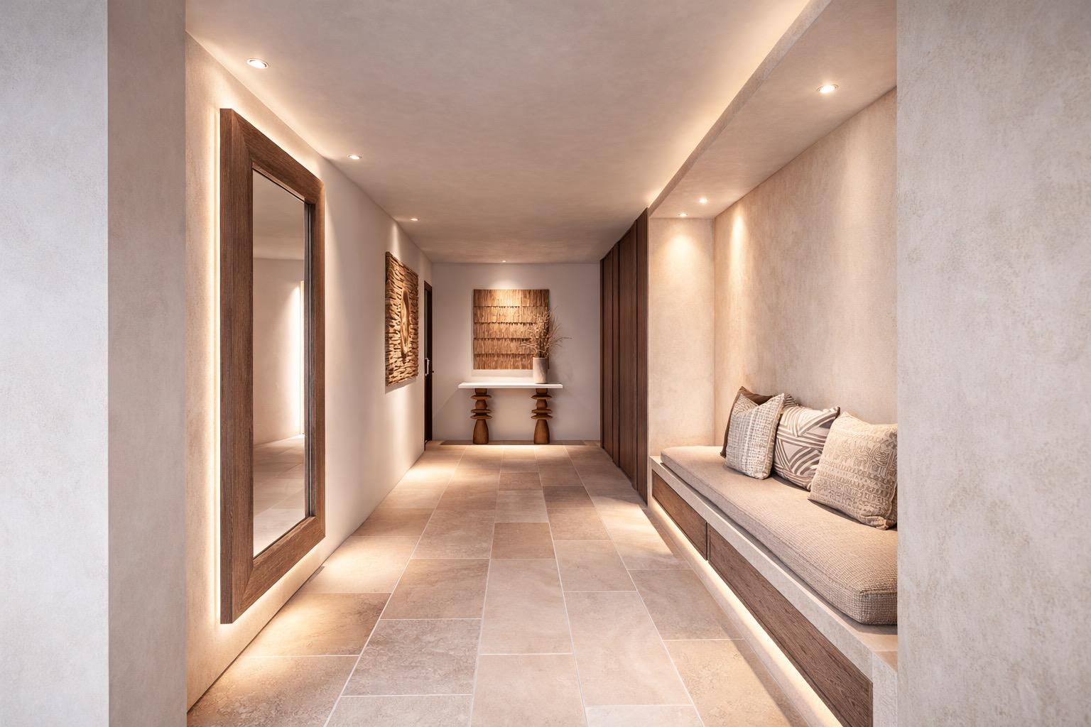 Rendu 3D — couloir