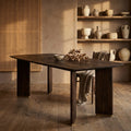 Table Liber — Marron Bois de Manguier diningtable 200cm Or Pied