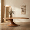 Nemo natural acacia wooden dining table oval 220cm