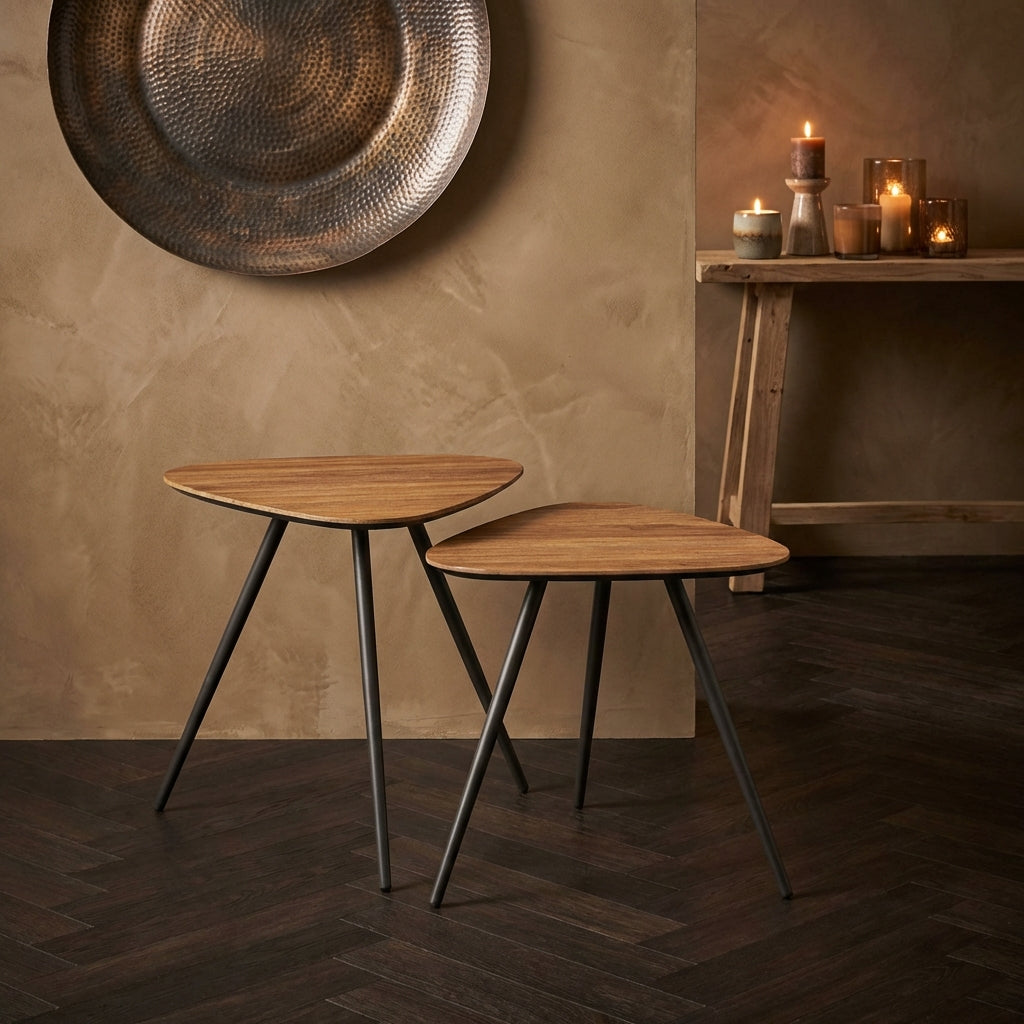 Rupert Naturel recycled teak wood coffee table SV2