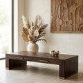 Table Tiess — Marron Bois Placage Tiroirs