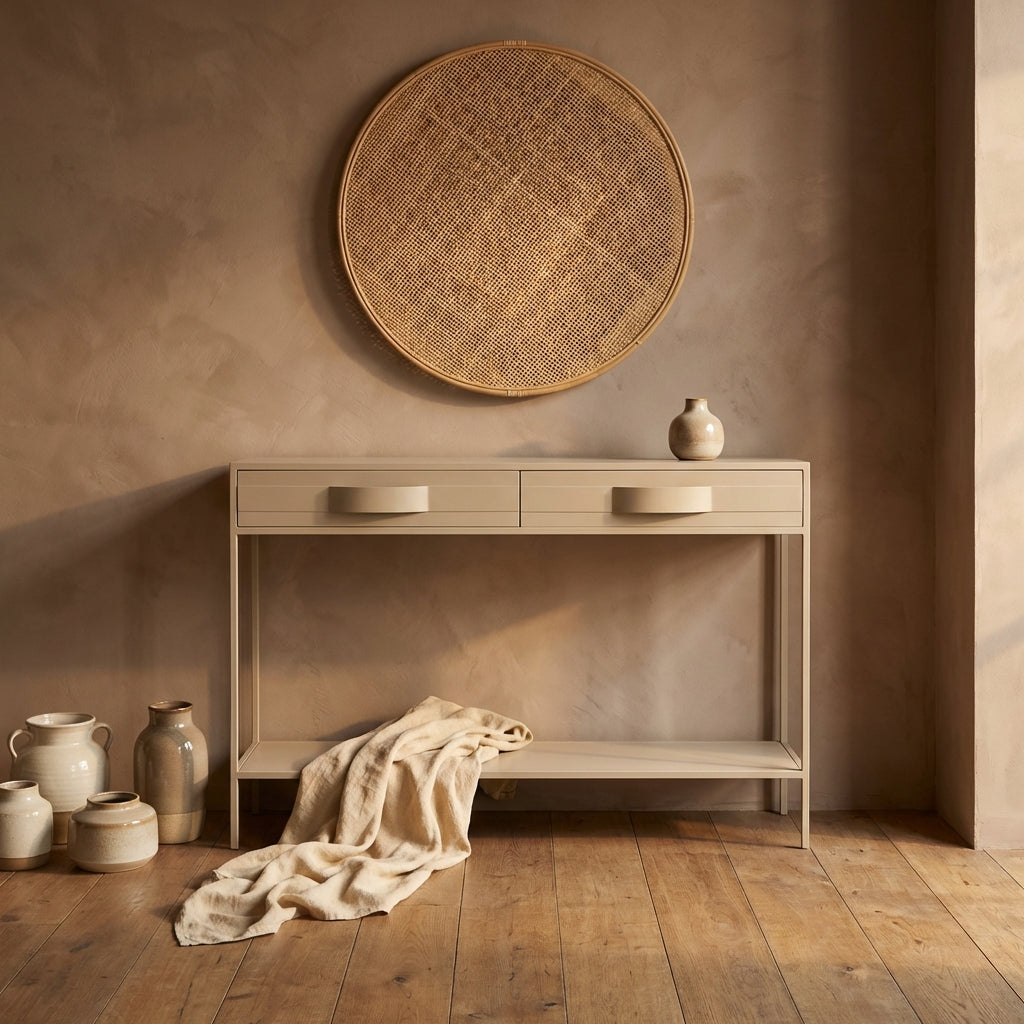 Acalia sandy pink side table