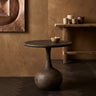 Flos Grey mango wooden side table round