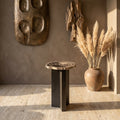 Table d'Appoint Jisse — Noir Bois Pétrifié twist