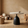 Patras side table beige marble