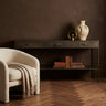 Simple Metal Gold sidetable open 3 drawers