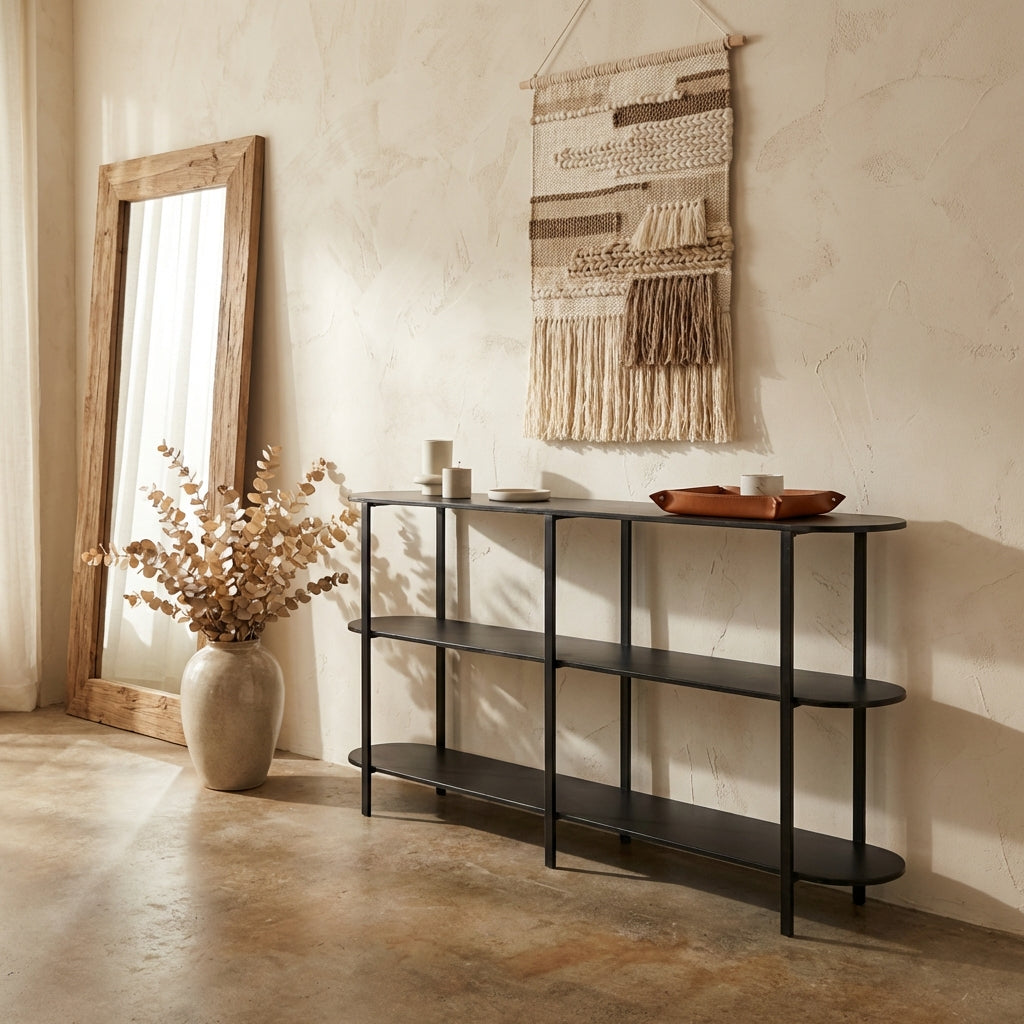 Sophisticated Metal Black sidetable