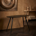 Table d'Appoint Tyano — Noir recycled Teck Bois