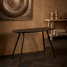 Tyano Black recycled teak wood side table