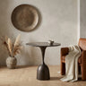 Patras bistro table brown marble