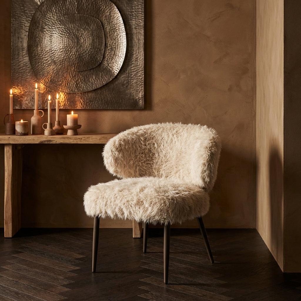 Ares Dining Chair Hair Beige