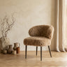 Ares Dining Chair Hair Brown