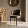 Ares Mocca dining chair aphrodite 7 clay leg