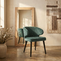 Chaise Fiori — Pétrole Noir Bois