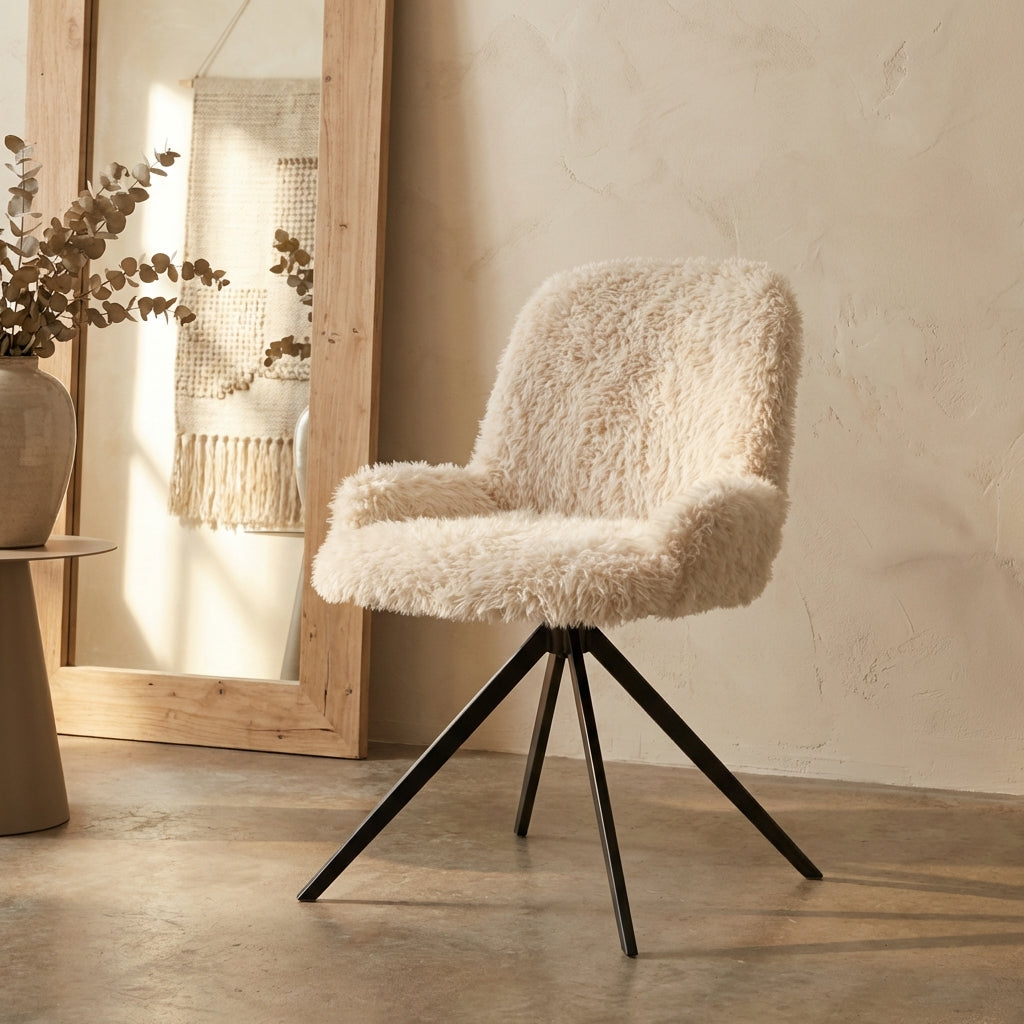 Leander Dining Chair Hair Beige