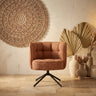 Odin Rust diningchair legacy 6 deepterra black leg