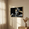 Glass Art wall picture woman pose