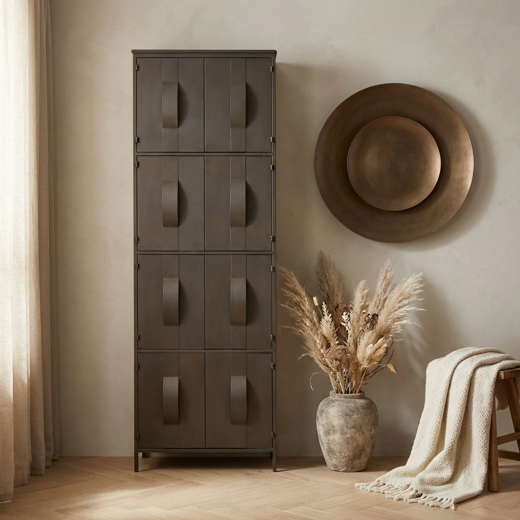 Acalia brown cabinet 8 doors