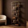 Duana Playful gold iron open cabinet high