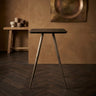 Fieron Black wooden bar table square