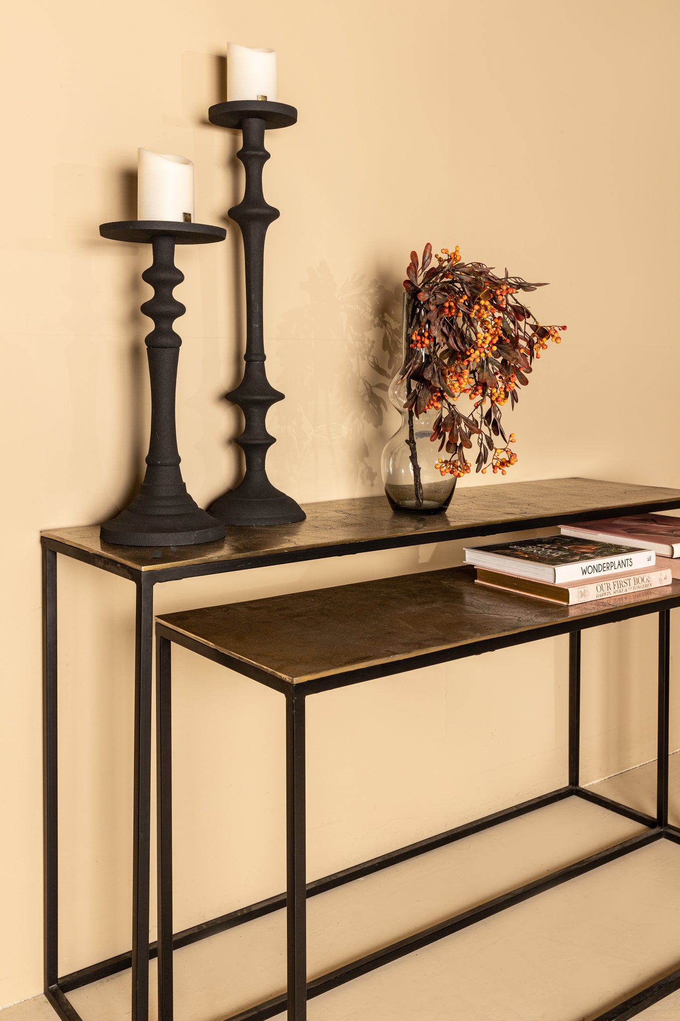 Kae gold alu black Iron rectangular sidetable sv2 - Photo 2